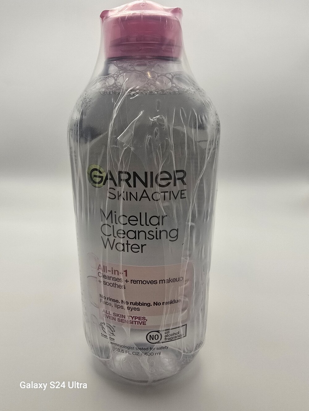 Garnier SkinActive Micellar Cleansing Water — Clear Bottle with Pink Cap 3pk